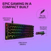 image:imageHyperX Alloy Origins 65  Mechanical Gaming Keyboard  Compact 65 Form Factor  Linear Red Switch  Double Shot PBT Keycaps  RGB LED Backlit  NGENUITY Software CompatibleBlackBlack