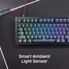 image:imageHyperX Alloy Rise 75  HotSwappable 75 Mechanical Gaming Keyboard PC Ambient Light Sensor Gasket Mounted HyperX Linear Switches75 Size