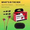 image:imageHyperX Cloud Earbuds II  14mm Drivers Four Eartips HardShell Carrying Case LowProfile 90 Plug 35mm Plug Builtin Microphone MultiFunction Button PC Mobile Nintendo Switch  RedRed