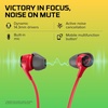 image:imageHyperX Cloud Earbuds II  14mm Drivers Four Eartips HardShell Carrying Case LowProfile 90 Plug 35mm Plug Builtin Microphone MultiFunction Button PC Mobile Nintendo Switch  RedRed