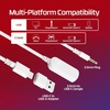 image:imageHyperX Cloud III  Wired Gaming Headset PC PS5 Xbox Series XS Angled 53mm Drivers Memory Foam Durable Frame UltraClear 10mm Mic USBC USBA 35mm  White