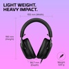 image:imageHyperX Cloud III  Wired Gaming Headset PC PS5 Xbox Series XS Angled 53mm Drivers Spatial Audio Memory Foam Durable Frame UltraClear 10mm Mic USBC USBA 35mm  BlackRedBlack
