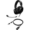 image:imageHyperX Cloud III  Wired Gaming Headset PC PS5 Xbox Series XS Angled 53mm Drivers Spatial Audio Memory Foam Durable Frame UltraClear 10mm Mic USBC USBA 35mm  BlackRedBlack