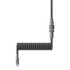 image:imageHyperX Coiled Cable  Durable Coiled Cable Stylish Design 5Pin Aviator Connector USBC to USBA  RedBlackGrey