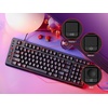 image:imageHyperX Eve 1800  Gaming Keyboard 1800 Form Factor10 Zone Customizable RGB Lighting Builtin Media Buttons Membrane Switches  BlackCompact