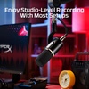 image:imageHyperX FlipCast Streaming XLRUSB Dynamic Microphone for PC MacOS PlayStation Nintendo Switch Broadcast Quality USB XLR Universal Mount Black