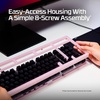 image:imageHyperX Origins 2 1800  Gaming Keyboard PC Swappable Housing Hotswap Switches High Profile 1800 Layout 8k Polling Adjustable Angle Mechanical SwitchesBlack