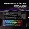 image:imageHyperX Origins 2 1800  Gaming Keyboard PC Swappable Housing Hotswap Switches High Profile 1800 Layout 8k Polling Adjustable Angle Mechanical SwitchesBlack