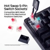 image:imageHyperX Origins 2 65  Gaming Keyboard PC Swappable Housing Hotswap Switches High Profile 65 Layout 8k Polling Adjustable Angle Mechanical SwitchesBlack