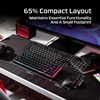 image:imageHyperX Origins 2 65  Gaming Keyboard PC Swappable Housing Hotswap Switches High Profile 65 Layout 8k Polling Adjustable Angle Mechanical SwitchesBlack