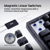 image:imageHyperX Origins 2 Pro 65  Gaming Keyboard PC Magnetic Linear Switches Rapid Trigger Swappable Housing Hotswap Switches High Profile 65 Layout 8k Polling Adjustable Angle Mechanical Switches