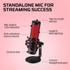 image:imageHyperX QuadCast 2  USB Microphone for Gaming Streaming and Podcasting with OnBoard Controls LED Lighting Removable Shock Mount PC Mac PS5 PS4 USBC  BlackQuadCast