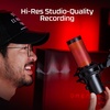 image:imageHyperX QuadCast 2  USB Microphone for Gaming Streaming and Podcasting with OnBoard Controls LED Lighting Removable Shock Mount PC Mac PS5 PS4 USBC  BlackQuadCast 2
