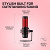image:imageHyperX QuadCast 2  USB Microphone for Gaming Streaming and Podcasting with OnBoard Controls LED Lighting Removable Shock Mount PC Mac PS5 PS4 USBC  BlackQuadCast