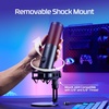image:imageHyperX Quadcast 2 Frost  USB Microphone for Gaming Streaming and Podcasting with OnBoard Controls LED Lighting Removable Shock MountBlack
