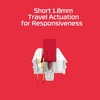 image:imageHyperX Tactile Switches  PC 5pin Prelubed Halfwall stem 18mm Travel ActuationLinear