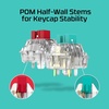 image:imageHyperX Tactile Switches  PC 5pin Prelubed Halfwall stem 18mm Travel ActuationTactile