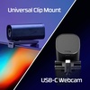image:imageHyperX Vision S  Webcam 4K Video Recording  30fps 90 FieldofView Responsive Autofocus Hyperflex Cable Aluminum Body Plug and Play Sony Starvis 8MP Sensor 5G2P Lens USBC  Black
