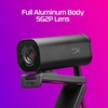 image:imageHyperX Vision S  Webcam 4K Video Recording  30fps 90 FieldofView Responsive Autofocus Hyperflex Cable Aluminum Body Plug and Play Sony Starvis 8MP Sensor 5G2P Lens USBC  Black