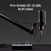 image:imageHyperX XLR Cable  MaletoFemale 3 Pin 10Foot  Black