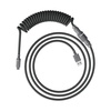 image:imageHyperX Coiled Cable  Durable Coiled Cable Stylish Design 5Pin Aviator Connector USBC to USBA  RedBlackGrey