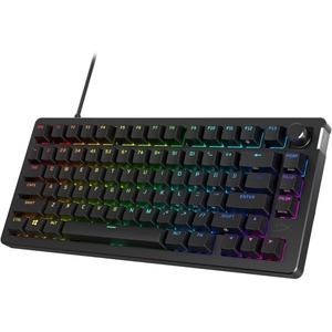 image:imageHyperX Alloy Rise 75  HotSwappable 75 Mechanical Gaming Keyboard PC Ambient Light Sensor Gasket Mounted HyperX Linear Switches75 Size