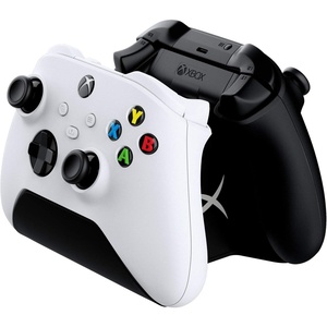image:imageHyperX ChargePlay Duo  Charging Station for Xbox Series XS and Xbox One Wireless Controllers Includes Two 1400mAh Rechargeable Battery Packs and Additional Battery Doors