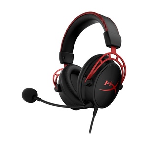 image:imageHyperX Cloud Alpha  Gaming Headset Dual Chamber Drivers Legendary Comfort Aluminum Frame Detachable Microphone Works on PC PS4 PS5 Xbox One Xbox Series XS Nintendo Switch and Mobile  RedWired