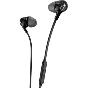 image:imageHyperX Cloud Earbuds II  14mm Drivers Four Eartips HardShell Carrying Case LowProfile 90 Plug 35mm Plug Builtin Microphone MultiFunction Button PC Mobile Nintendo Switch  RedBlack