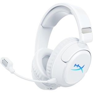 image:imageHyperX Cloud Flight 2  Wireless Gaming Headset Customizable RGB Lighting with Removable Earcup Plates up to 100 Hours of Battery Life 24GHz amp Bluetooth MultiPlatform Compatibility  WhiteWhite