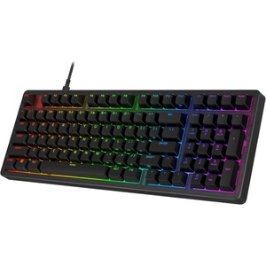 image:imageHyperX Origins 2 1800  Gaming Keyboard PC Swappable Housing Hotswap Switches High Profile 1800 Layout 8k Polling Adjustable Angle Mechanical SwitchesBlack